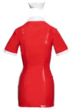 Black Level Red Nurse Vinyl Dress | Angel Clothing