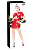 Black Level Red Nurse Vinyl Dress | Angel Clothing