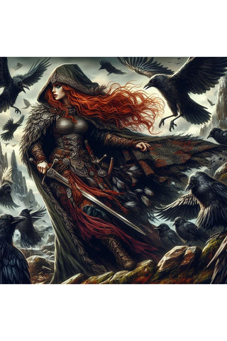 Oakhart Morrigan and Crow Print | Angel Clothing