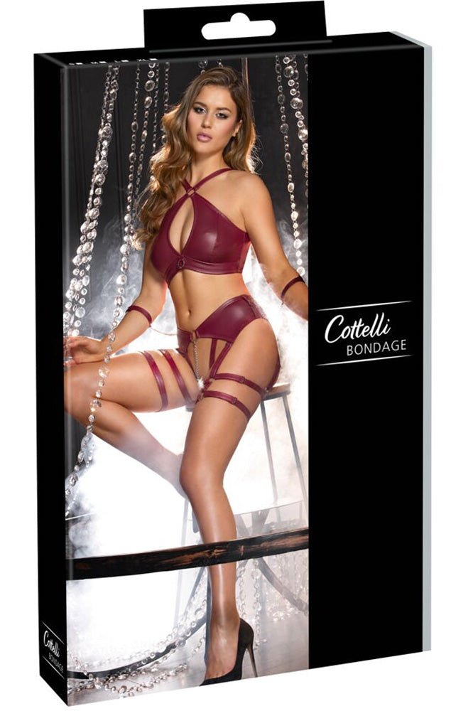 Cottelli Bondage Red Lingerie Set Angel Clothing cottelli-bondage-red-lingerie-set-angel-clothing