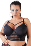 Cottelli Curves Black and Rose Gold Bra (85D) | Angel Clothing