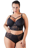 Cottelli Curves Black and Rose Gold Bra (85D) | Angel Clothing
