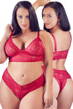 Cottell Curves Red Bra and Briefs (XL) | Angel Clothing