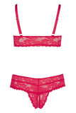Cottell Curves Red Bra and Briefs (XL) | Angel Clothing