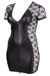 Cottelli Curves Wetlook Lace Dress | Angel Clothing