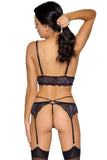 Cottelli Lingerie Suspender Set (L, XL)
