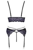 Cottelli Lingerie Suspender Set (L, XL)
