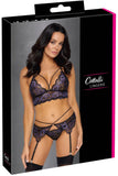 Cottelli Lingerie Suspender Set (L, XL)