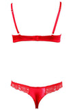 Cottelli Lingerie Red Half-cup Set (85B/L) | Angel Clothing