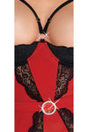 Cottelli Lingerie Red Cami Suspender | Angel Clothing