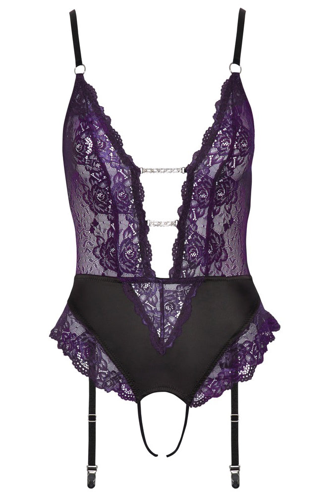 Cottelli Elegante Erotische Lingerie Set - Zwart Cottelli Elegante Erotische Lingerie Set - Zwart