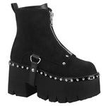 DemoniaCult ASHES-100 Boots Suede | Angel Clothing