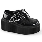DemoniaCult CREEPER-205 Shoes Black Glitter | Angel Clothing
