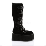 DemoniaCult DAMNED 318 Boots Black Velvet (UK3, UK6, UK7, UK9) | Angel Clothing