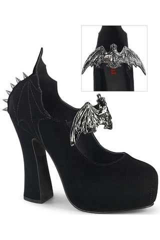 DemoniaCult DEMON 18 Velvet Shoes | Angel Clothing
