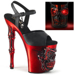 DemoniaCult Rapture 809-LT Red Shoes | Angel Clothing