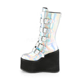 DemoniaCult SWING-230 Boots Silver (UK5, 6, 7) | Angel Clothing