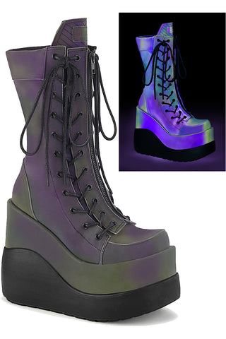 DemoniaCult VOID 118 Green Boots (UK4) | Angel Clothing