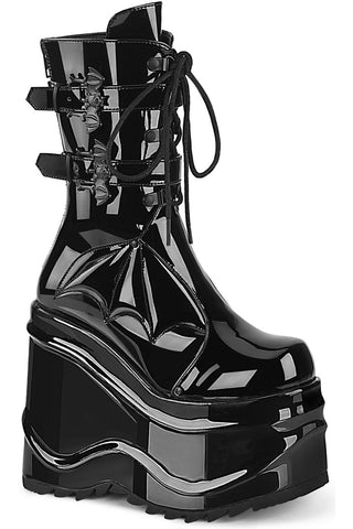 DemoniaCult Wave 150 Boots Patent | Angel Clothing