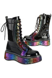 DemoniaCult EMILY 350 Boots Rainbow | Angel Clothing