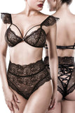 Grey Velvet Lingerie Set | Angel Clothing