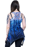 Innocent Blue Forest Lace Panel Vest | Angel Clothing