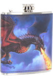 Fire in the Sky James Ryman Hip Flask