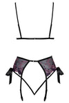 Kissable Pink Purple Lingerie Set (L/XL) | Angel Clothing