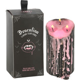 Large Pink Vampire Tears Pillar Candle | Angel Clothing