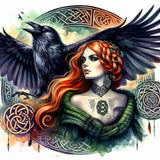 Oakhart Morrigan and Crow Print Framed | Angel Clothing