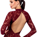 Noir Handmade Kink Royal Burgundy Dress | Angel Clothing