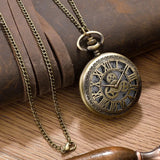 Steampunk Pocket Watch with Gears and Clock Face Design | Angel Clothing