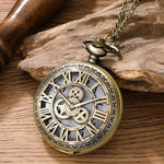 Steampunk Pocket Watch with Gears and Clock Face Design | Angel Clothing