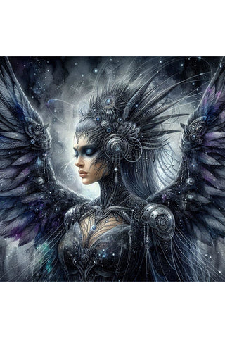 Oakhart The Cosmic Valkyrie Print Framed | Angel Clothing