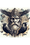 Oakhart Odin The All-Father Print Framed | Angel Clothing