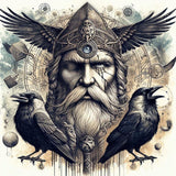 Oakhart Odin The All-Father Print Framed | Angel Clothing