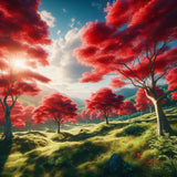 Oakhart Sunset Meadow Print Framed | Angel Clothing