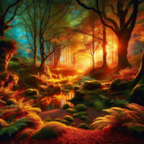 Oakhart Autumnal Glow Print Framed | Angel Clothing