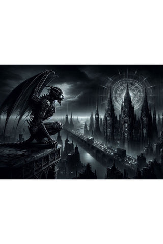 Oakhart Cybernetic Guardian Print Framed | Angel Clothing