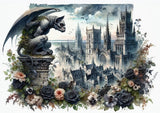 Oakhart The Gargoyle's Garden Print Framed | Angel Clothing