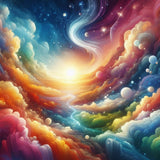 Oakhart Cosmic Cloudscape Print Framed | Angel Clothing