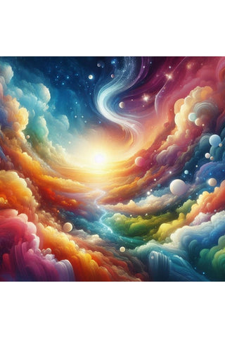 Oakhart Cosmic Cloudscape Print Framed | Angel Clothing