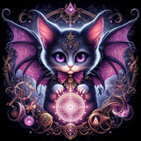Oakhart The Mystic Kitten Print framed | Angel Clothing