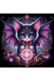Oakhart The Mystic Kitten Print framed | Angel Clothing