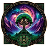 Oakhart Cosmic Yggdrasil Print Framed | Angel Clothing