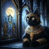 Oakhart The Pharaoh's Cat Print Framed | Angel Clothing