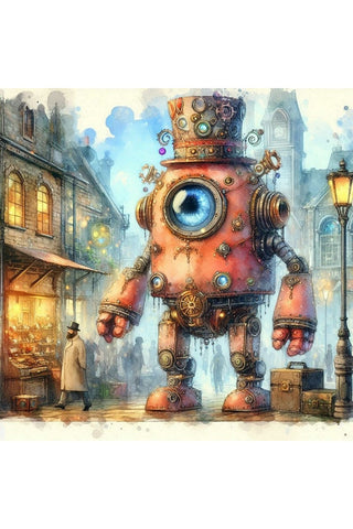 Oakhart A Steampunk Stroll Print Framed | Angel Clothing