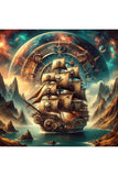 Oakhart The Time Traveler's Galleon Print Framed | Angel Clothing