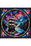 Oakhart The Stained-Glass Ship Print Framed | Angel Clothing
