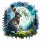 Oakhart Moonlit Hare Print Framed | Angel Clothing
